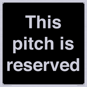 This pitch is reserved